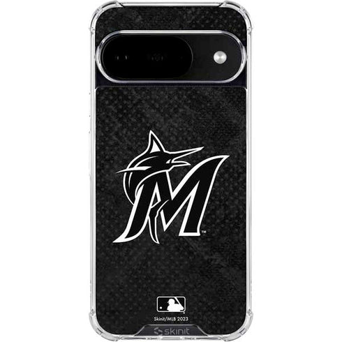 MLB Miami Marlins Dark Wash Google Pixel 10 Clear Case